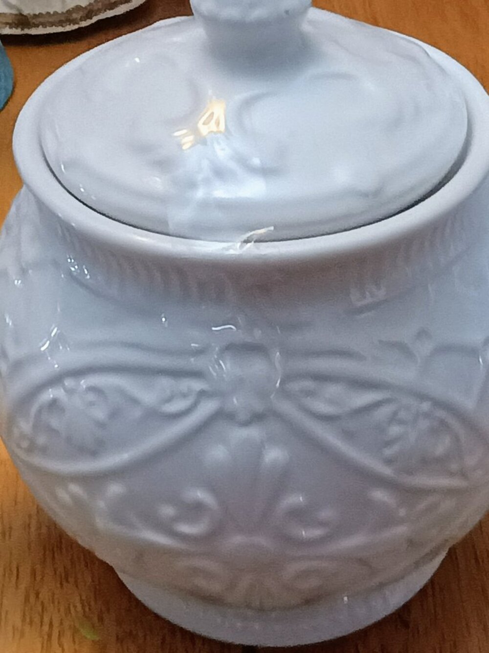 Vintage Wedgwood Embossed floral teapot